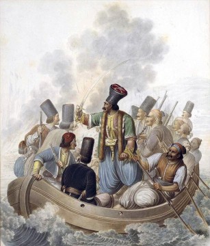  Konstantin Pintura - Escena de la Guerra de Independencia que representa la caricatura de Konstantinos Kanaris Georg Emanuel Opiz